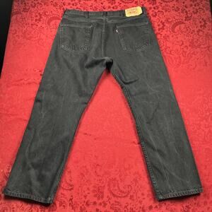 Vtg Levi's 501 XX Black‎ Denim Jeans Men 42x32 (38x30") Rivet Pant Retro Y2K